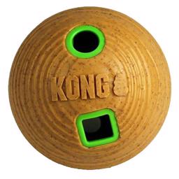 KONG Bamboo Feeder Ball Aktivitets Slow Feeder Bold Ø12cm